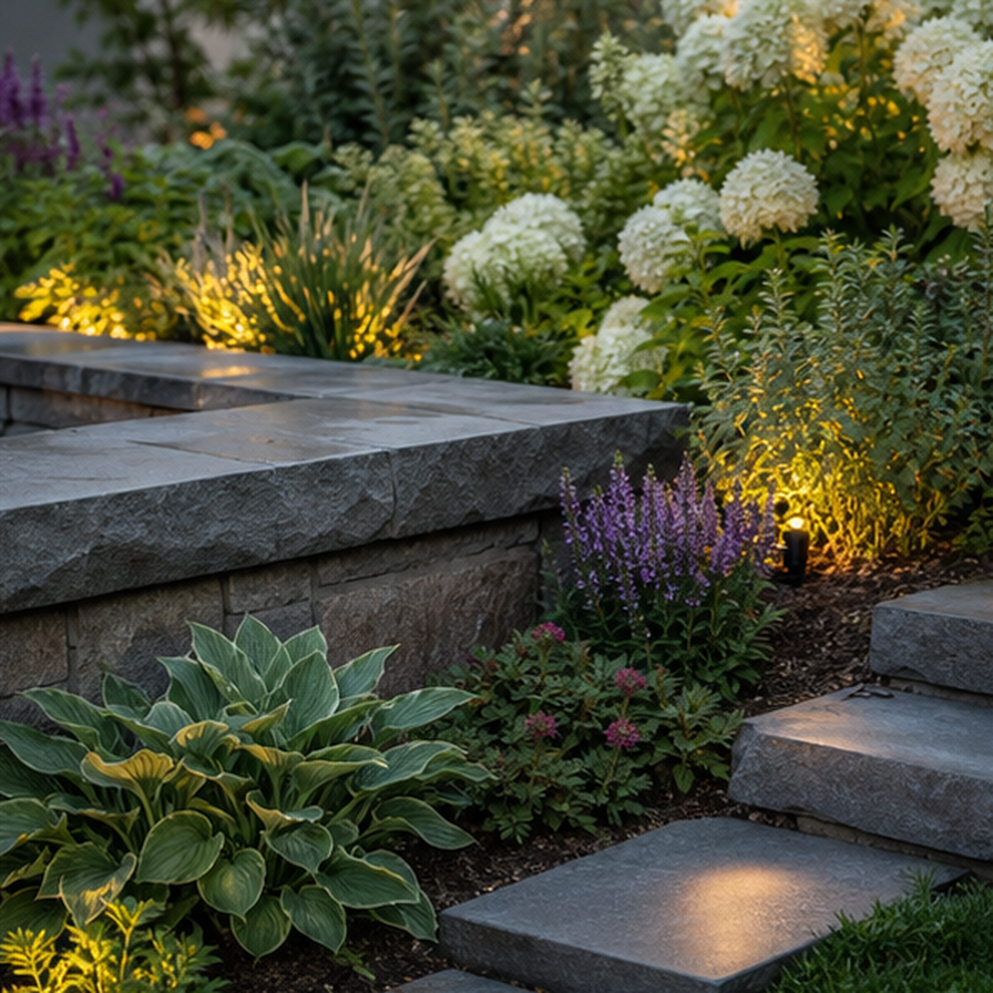 Garden Ideas planting and material detail