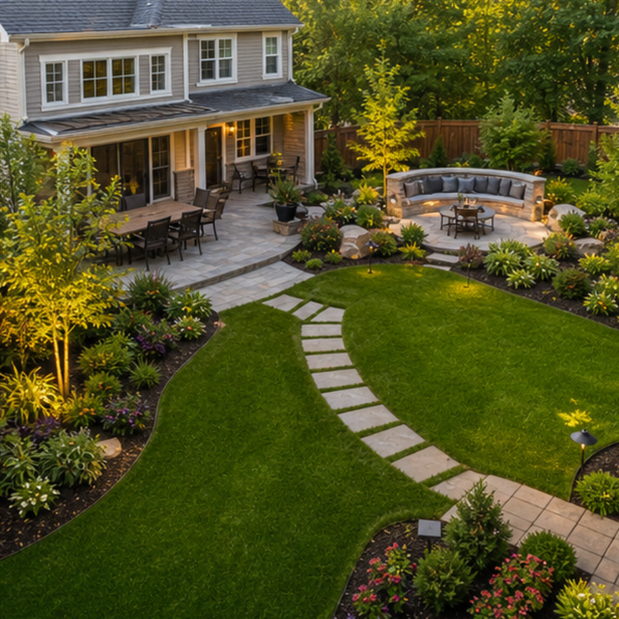 Garden Layout Ideas in a real setting