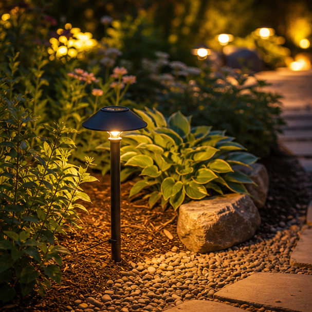 Garden Lighting Ideas planting and material detail