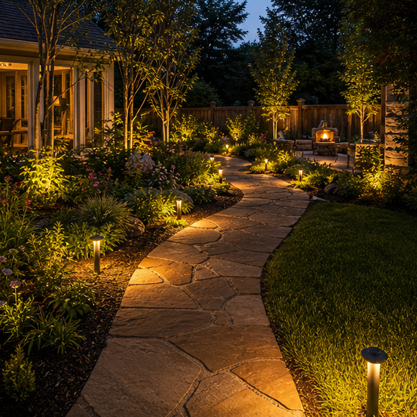 Garden Lighting Ideas layout view