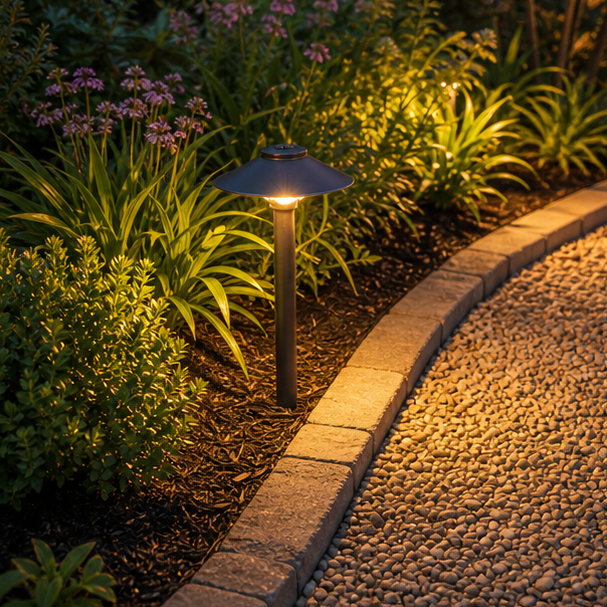 Garden Lighting Ideas materials and planting