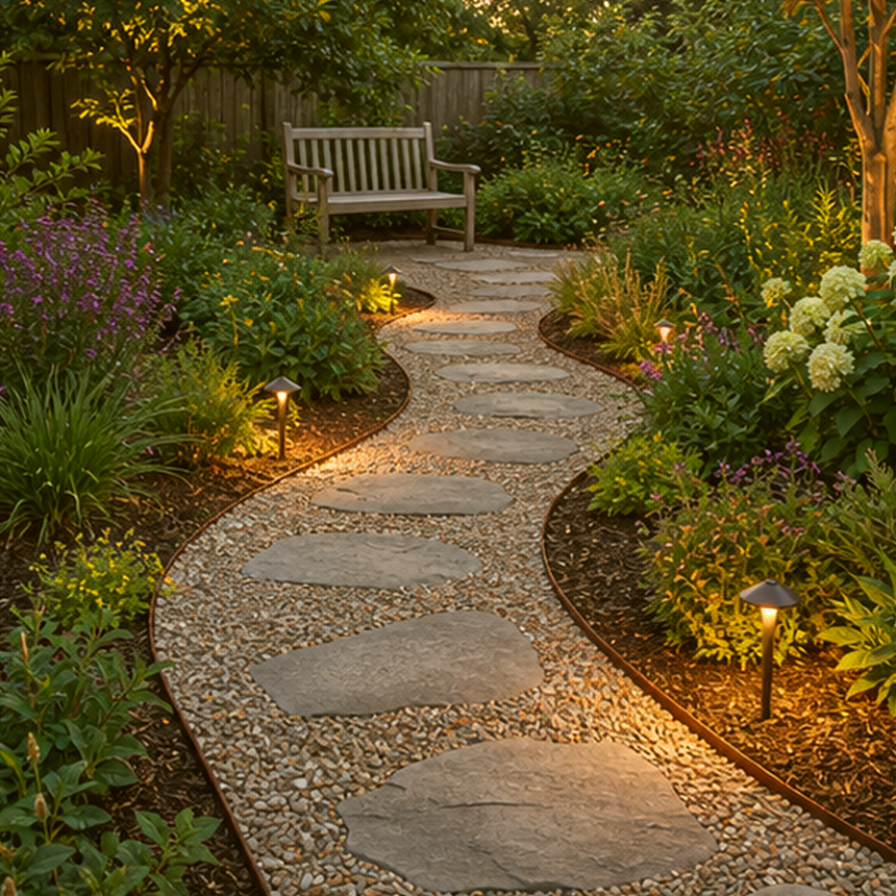 Garden Path Ideas lighting idea