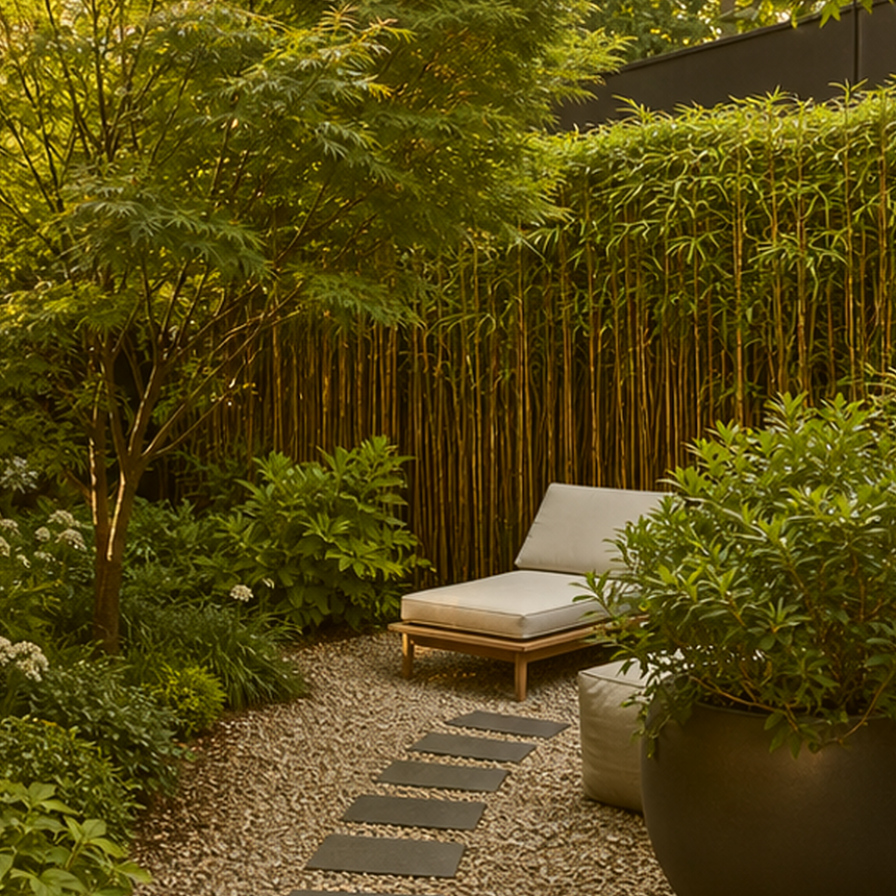 Garden Privacy Ideas lighting idea