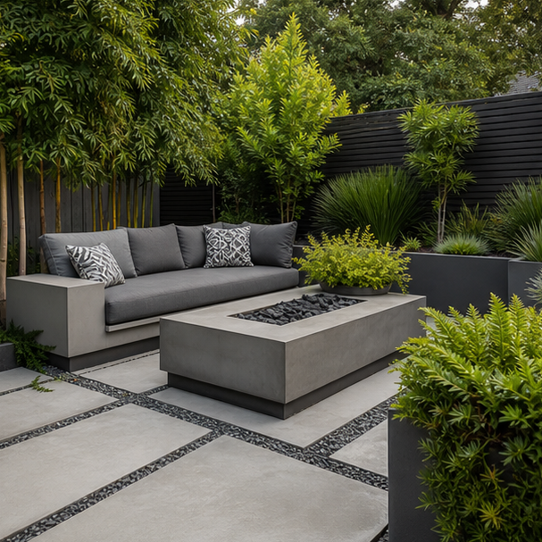 Garden Seating Area Ideas modern lines