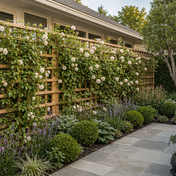 Garden Trellis Ideas yard setting
