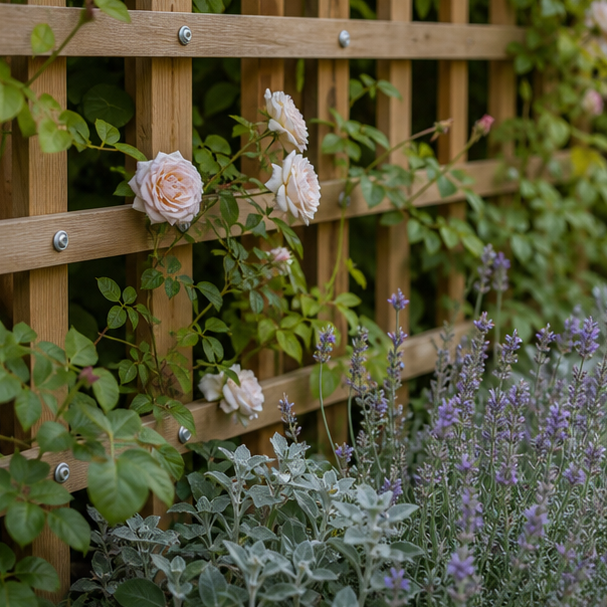 Garden Trellis Ideas planting and material detail