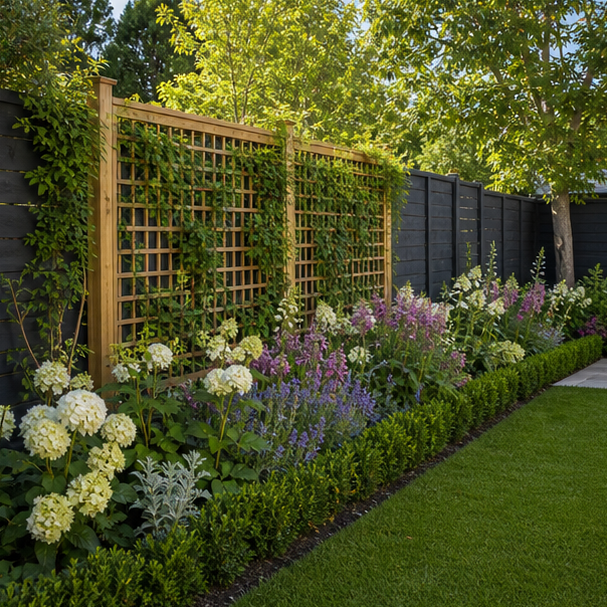 Garden Trellis Ideas wide view