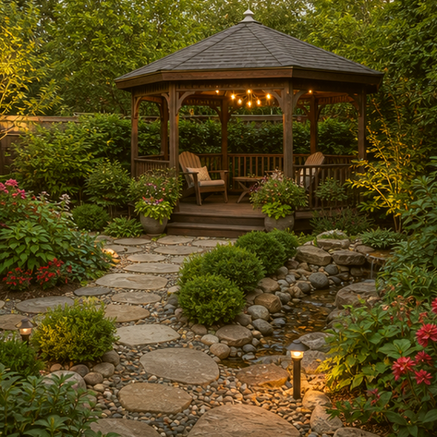 Gazebo Garden Ideas lighting idea