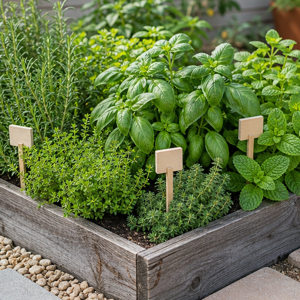 Herb Garden Ideas planting and material detail
