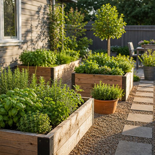 Herb Garden Ideas layout view