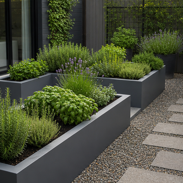 Herb Garden Ideas modern lines
