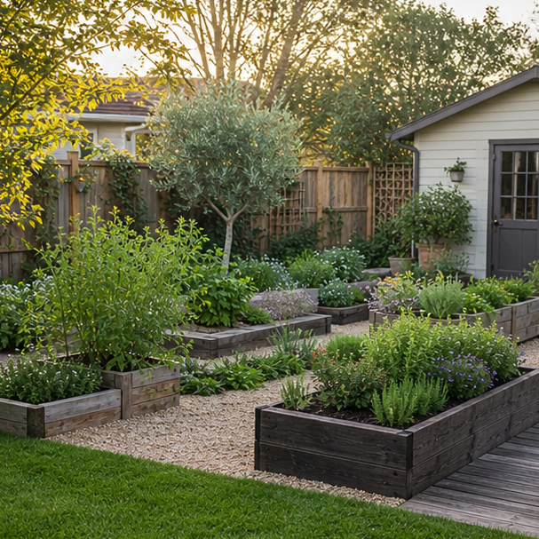 Herb Garden Ideas wide view