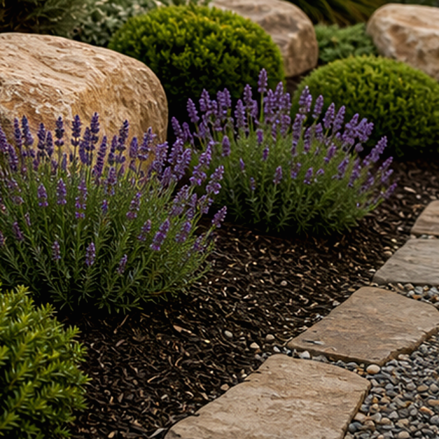 Low Maintenance Garden Ideas materials and planting