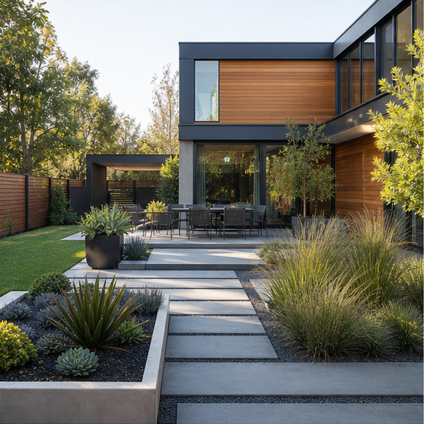 Modern Garden Ideas yard setting
