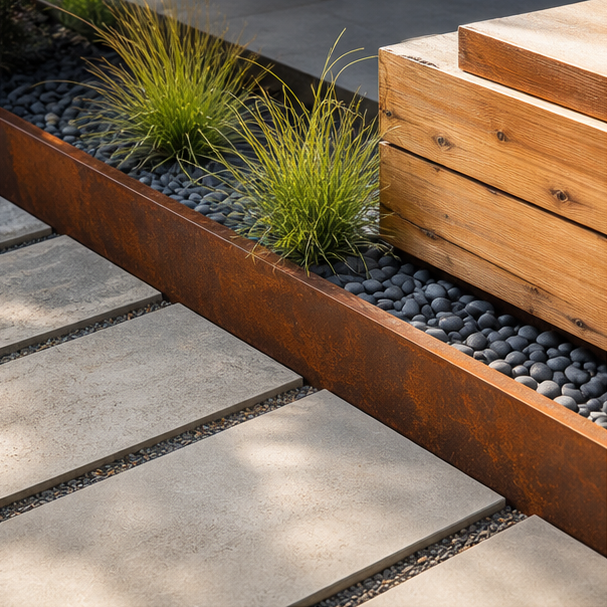Modern Garden Ideas planting and material detail