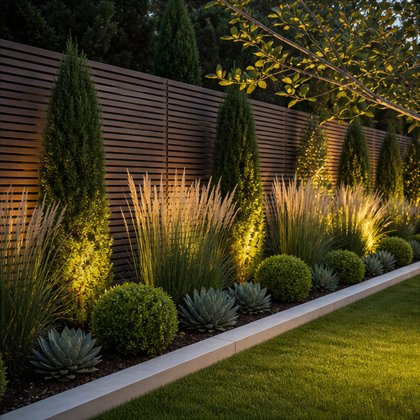 Modern Garden Ideas privacy edge