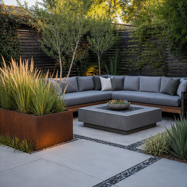 Modern Garden Ideas seating area