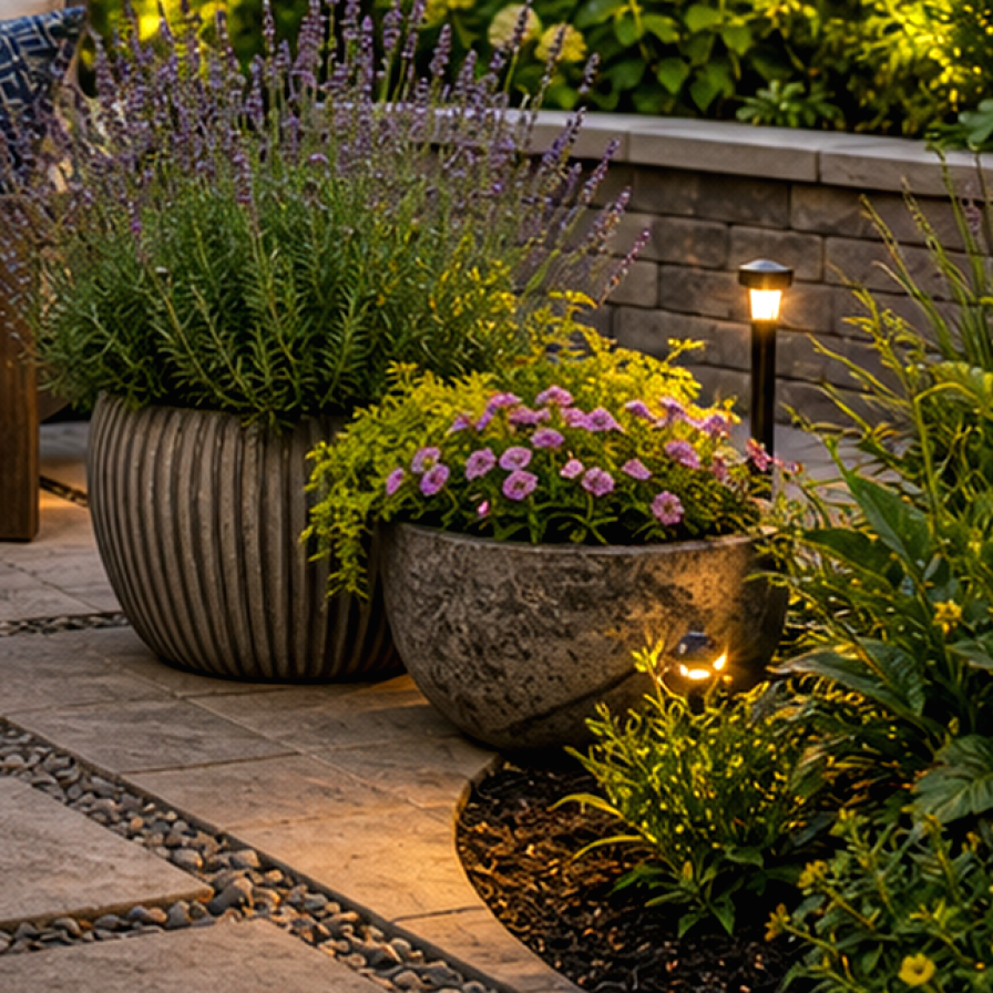 Patio Garden Ideas Tool materials and planting