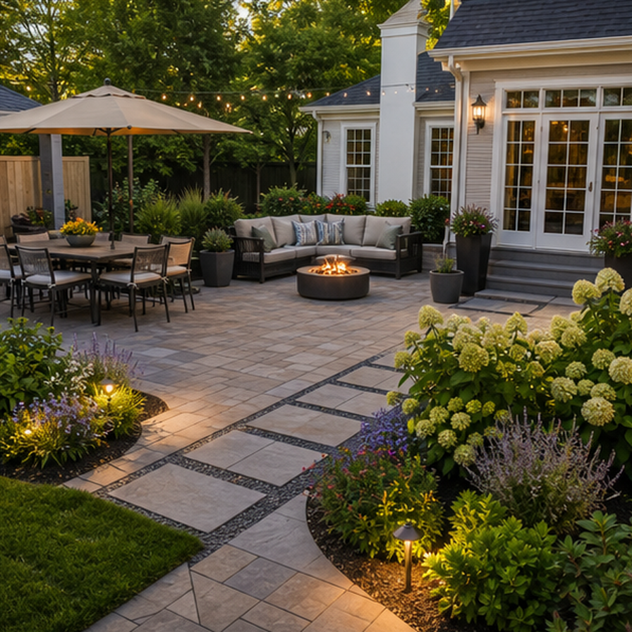 Patio Garden Ideas in a real setting