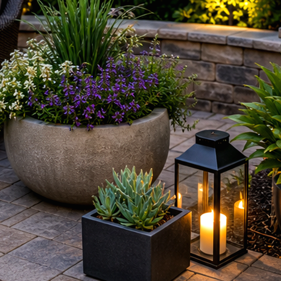 Patio Garden Ideas materials and planting