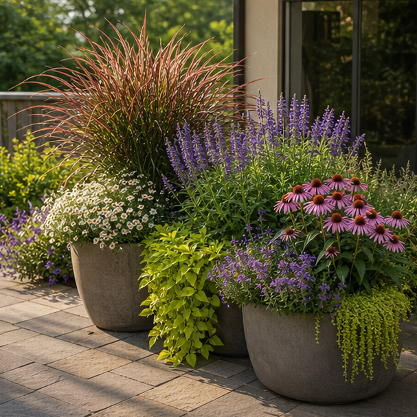 Perennial Garden Ideas container accent
