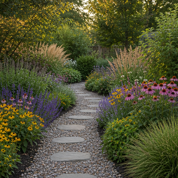 Perennial Garden Ideas pathway view
