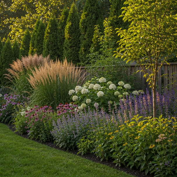 Perennial Garden Ideas privacy edge