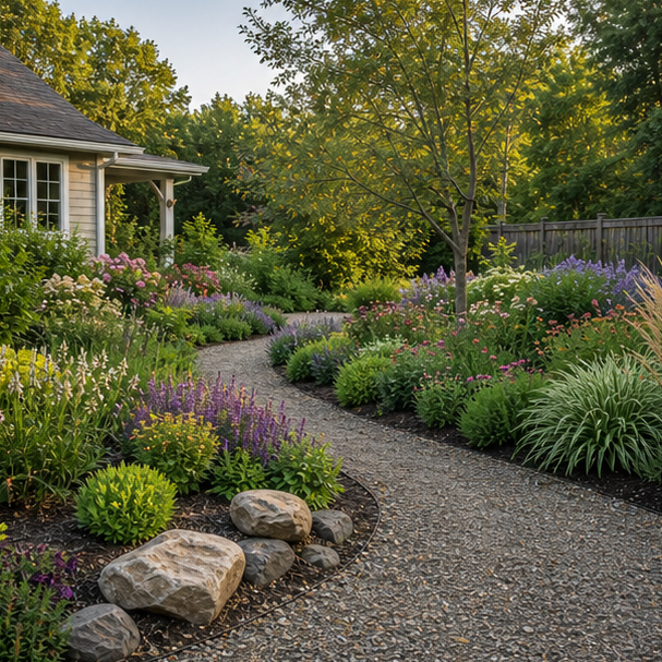 Perennial Garden Ideas wide view