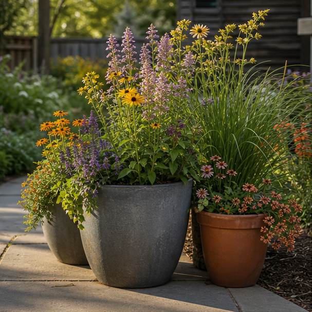 Pollinator Garden Ideas container accent