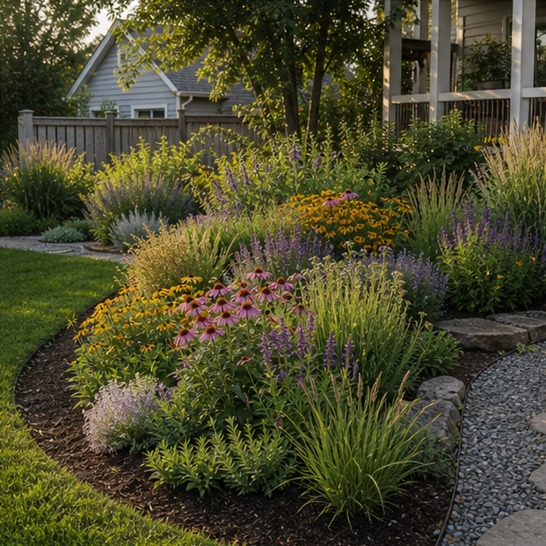 Pollinator Garden Ideas layout view