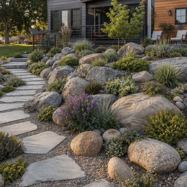 Rock Garden Ideas layout view