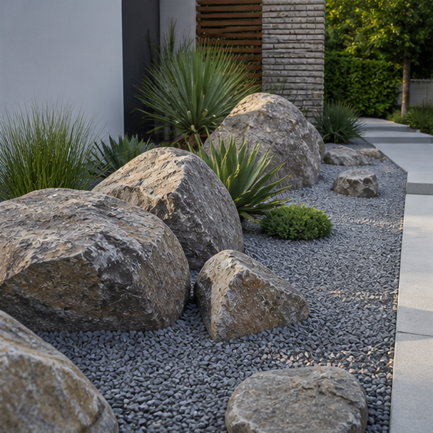 Rock Garden Ideas modern lines