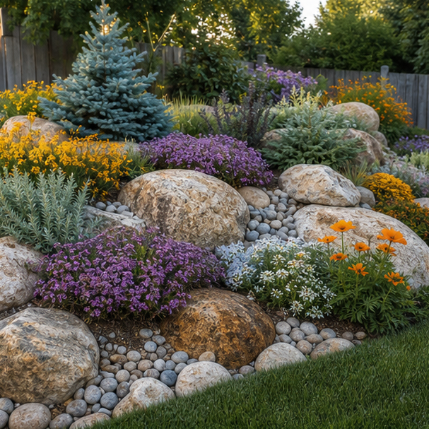 Rock Garden Ideas seasonal color