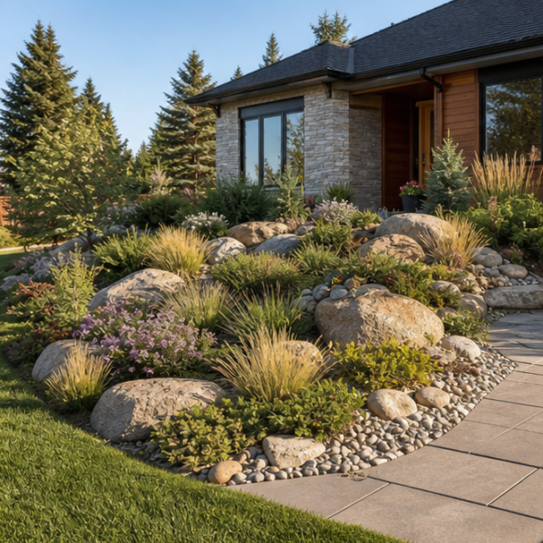 Rock Garden Ideas wide view