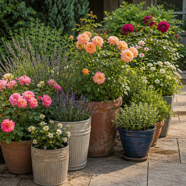 Rose Garden Ideas container accent