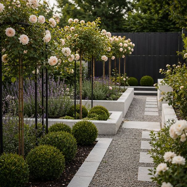 Rose Garden Ideas modern lines