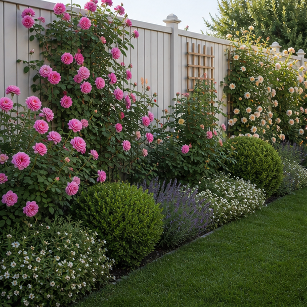 Rose Garden Ideas privacy edge