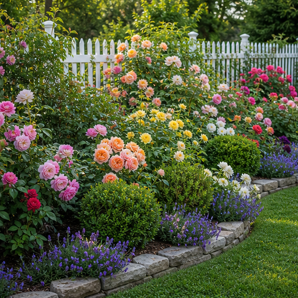 Rose Garden Ideas seasonal color