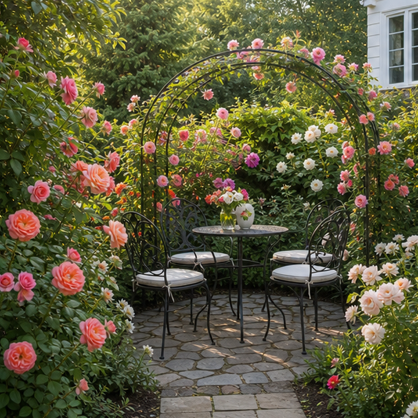 Rose Garden Ideas seating area
