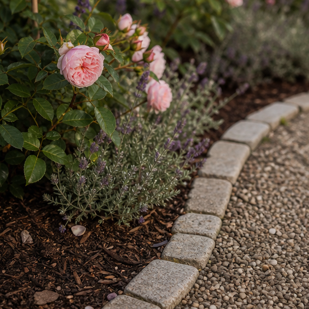 Rose Garden Ideas stone texture