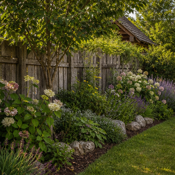 Rustic Garden Ideas privacy edge