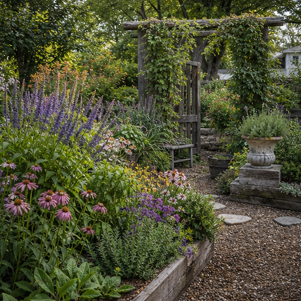 Rustic Garden Ideas seasonal color