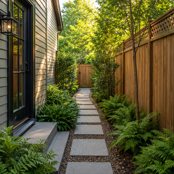 Side Yard Garden Ideas yard setting