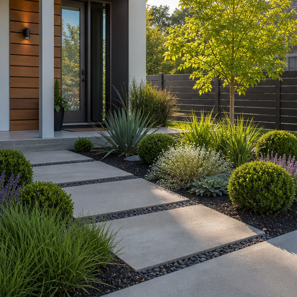 Small Front Garden Ideas modern lines