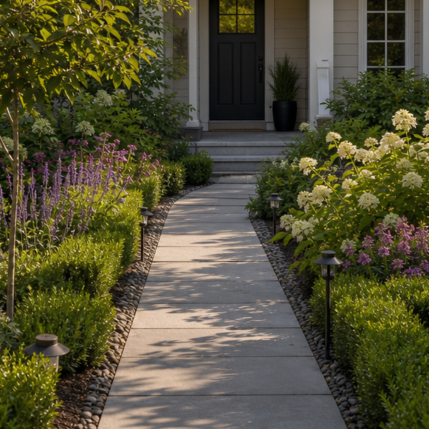 Small Front Garden Ideas pathway view