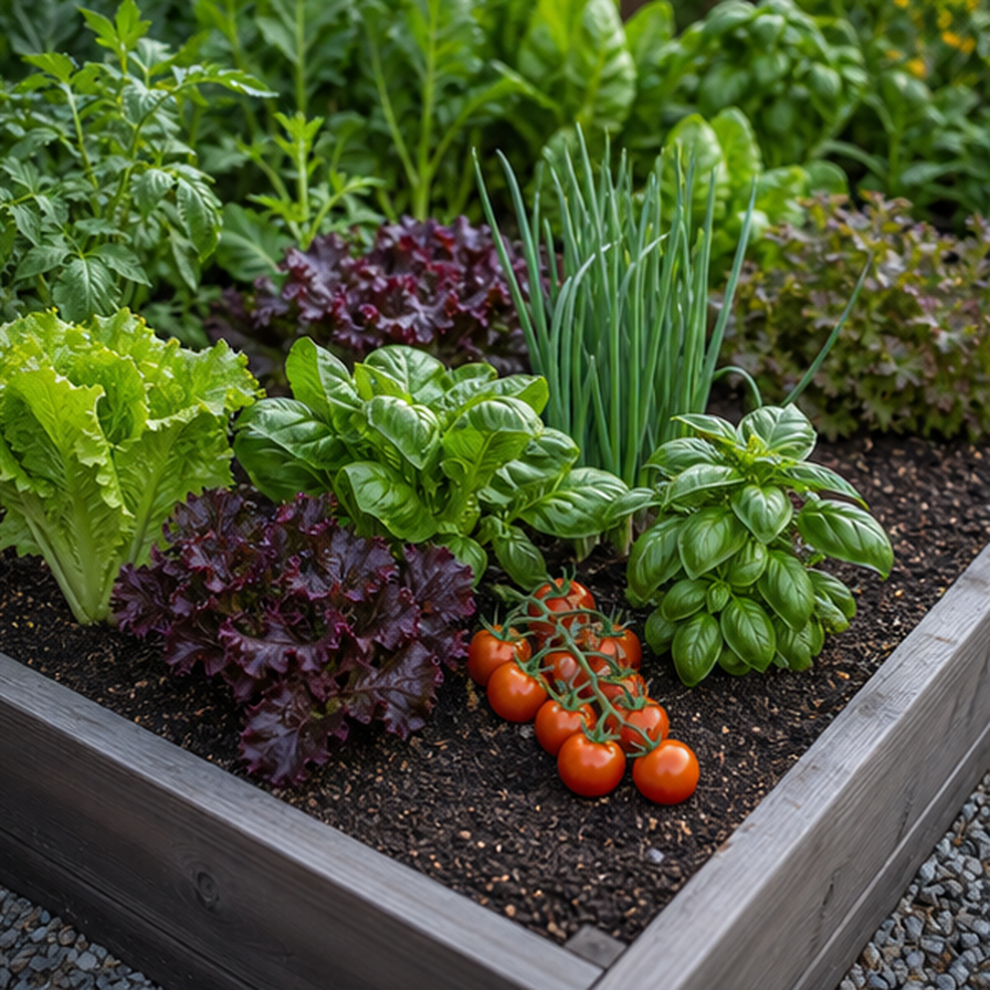 Vegetable Garden Ideas planting and material detail