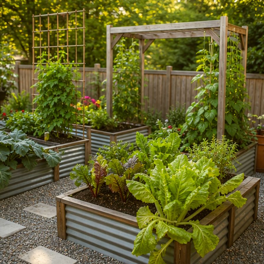 Vegetable Garden Ideas lighting idea