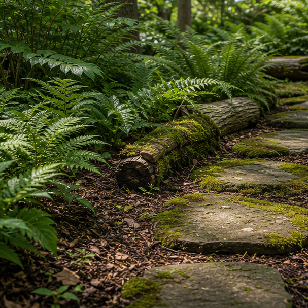 Woodland Garden Ideas materials and planting