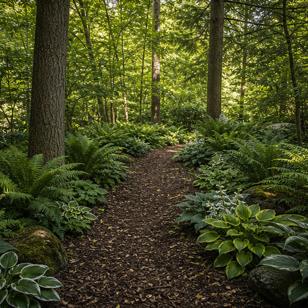 Woodland Garden Ideas pathway view