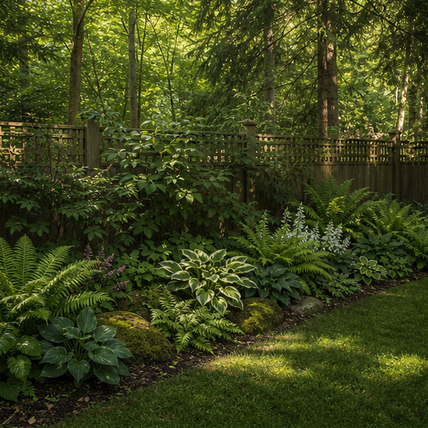 Woodland Garden Ideas privacy edge